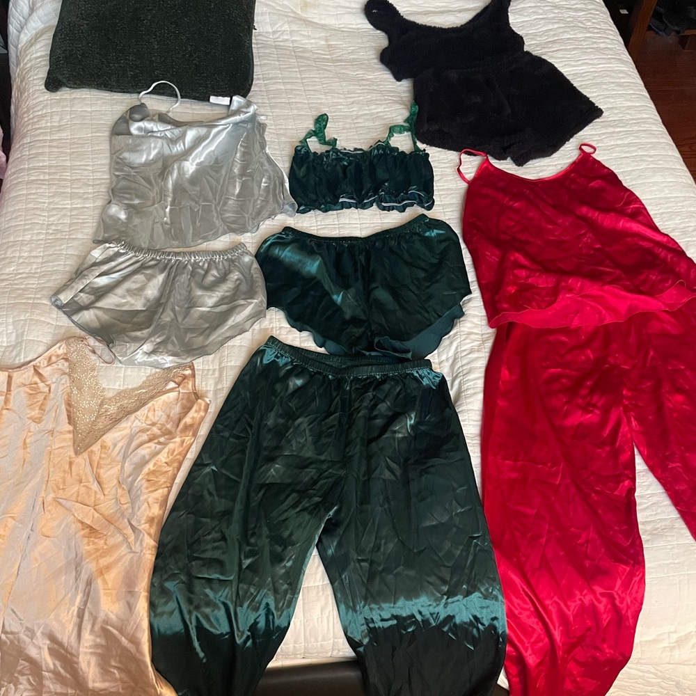 Silk and Satin Sleepwear Set